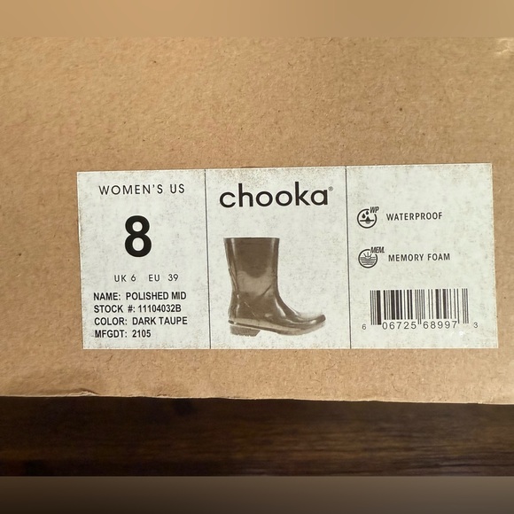 Chooka Womens Rain Boots - Size 8 - Picture 5 of 5